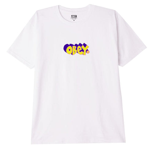 t-shirt obey OBEY IN THE GROOVE CLASSIC TEE - WHITE