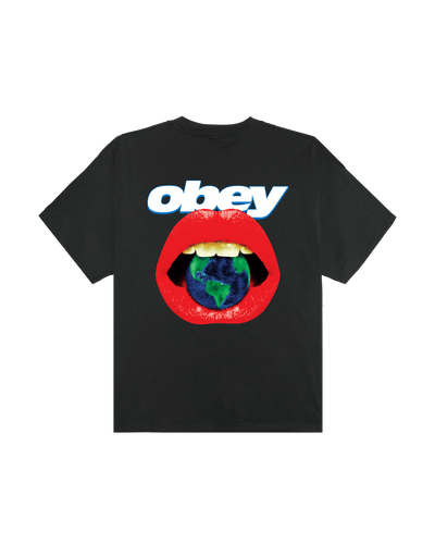 t-shirt obey OBEY LIPS TEE