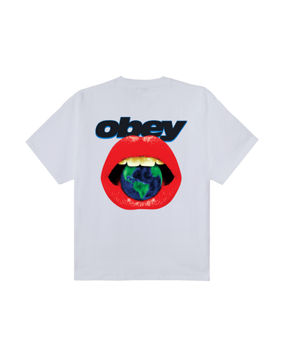 t-shirt obey OBEY LIPS TEE