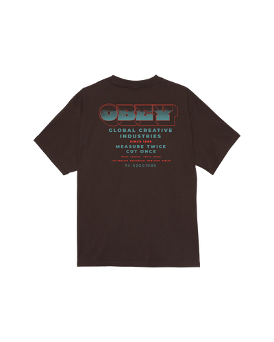 t-shirt obey OBEY MEASURE TWICE TEE