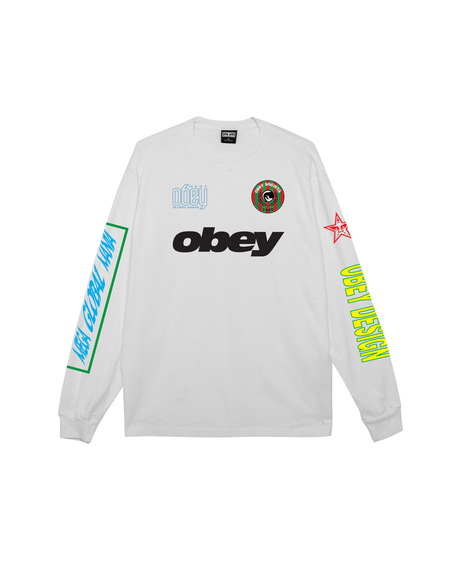 obey t-shirt Obey Mega Global Mania Tee Ls