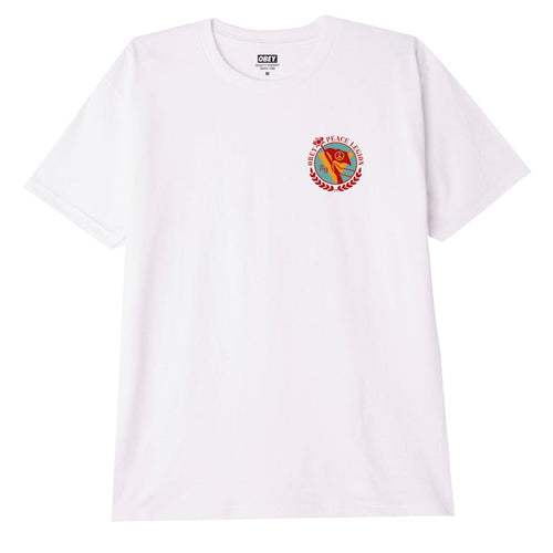 t-shirt obey OBEY PEACE LEGION CLASSIC TEE - WHITE
