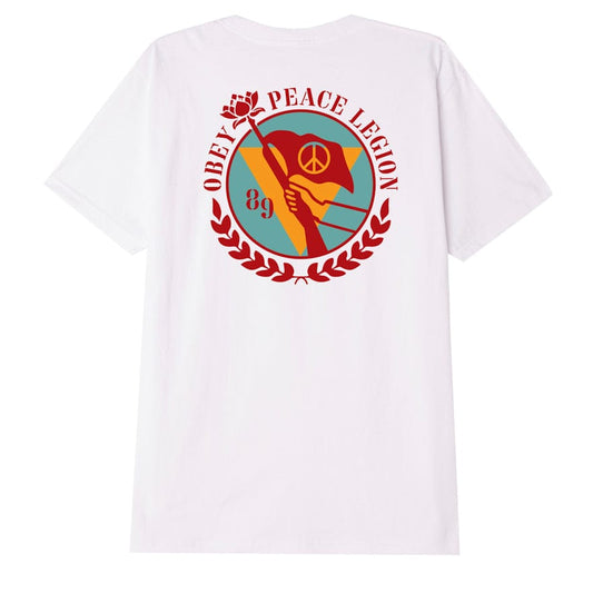 obey OBEY PEACE LEGION CLASSIC TEE - WHITE foto 2
