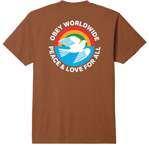 t-shirt obey OBEY PEACE LOVE FOR ALL CLASSIC PIGMENT TEE