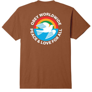 Obey Peace Love For All Classic Pigment Tee