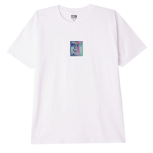 t-shirt obey OBEY PSYCHE WAVE ICON CLASSIC TEE - WHITE
