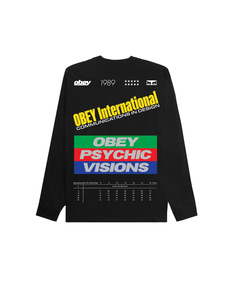 obey t-shirt Obey Psychic Visions Tee Ls