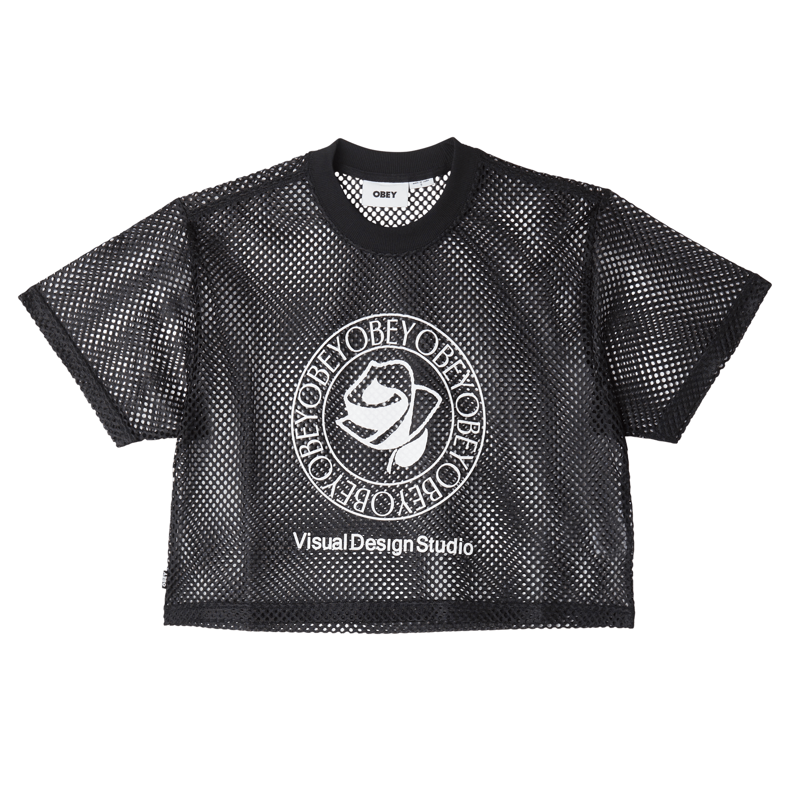 obey t-shirt Obey Rose Mesh Top