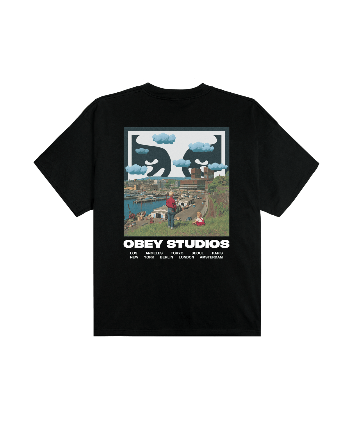 obey t-shirt Obey Sky Face Tee