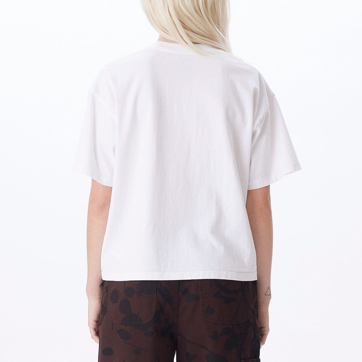 obey t-shirt OBEY STUDIOS CUSTOM CROP TEE