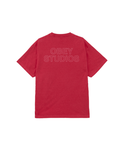 t-shirt obey OBEY STUDIOS OUTLINE TEE