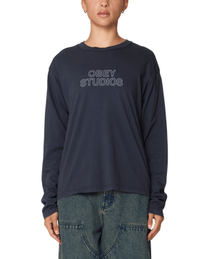 Obey Studios Outline Tee Ls