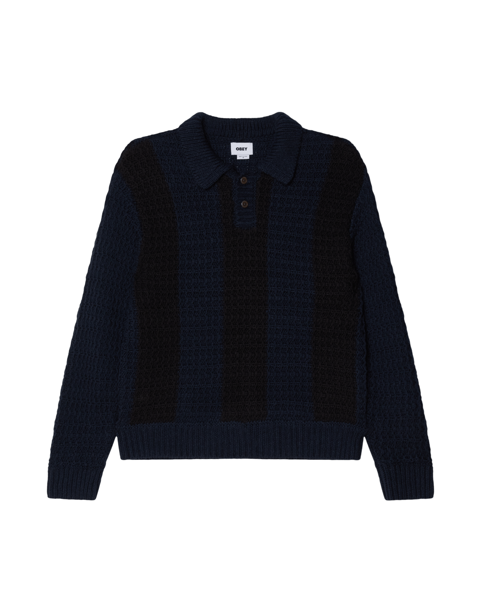 obey t-shirt Obey Textured Rugby Polo