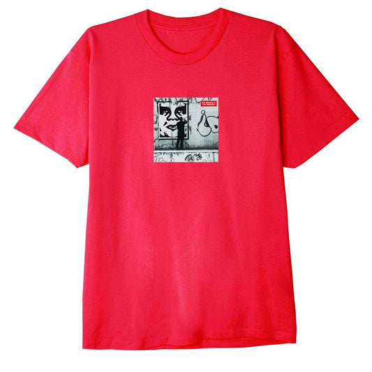 obey OBEY THE MEDIUM IS THE MESSAGE CLASSIC TEE - RED foto 1