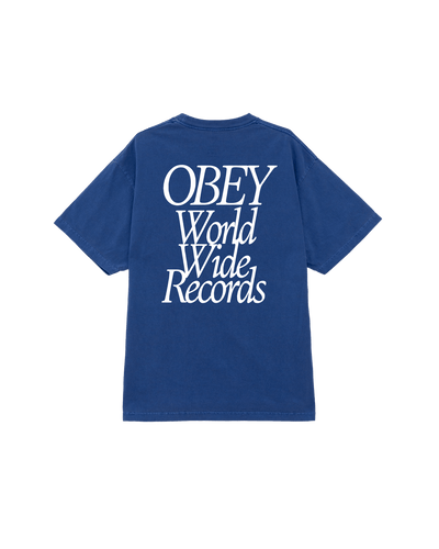 t-shirt obey OBEY WORLDWIDE RECORDS TEE