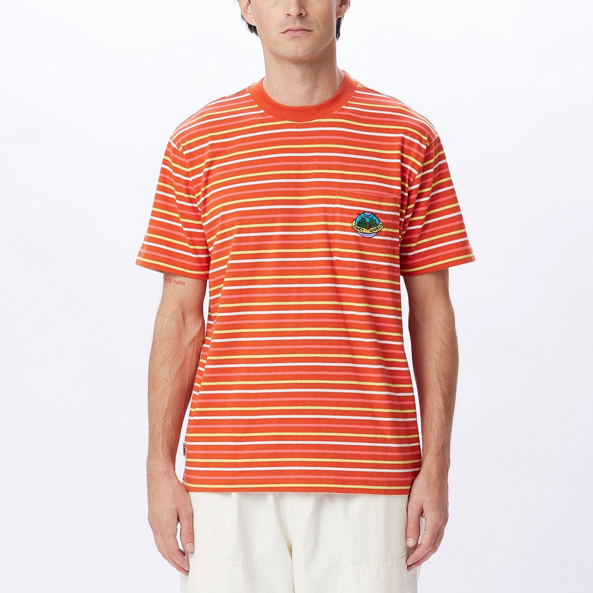 obey t-shirt PLANET POCKET TEE SS