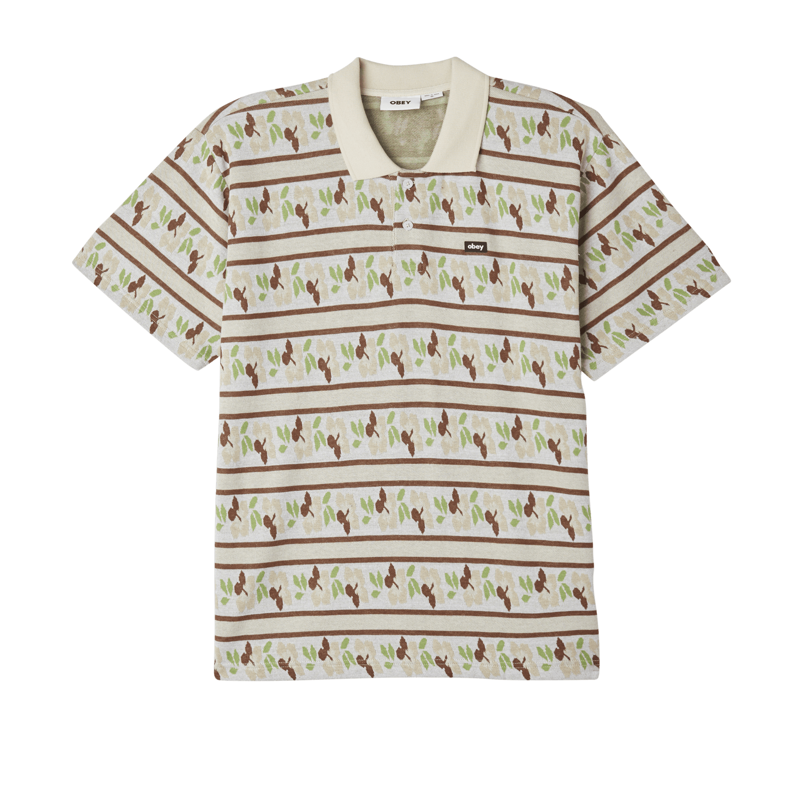 obey t-shirt Pressed Jacquard Polo Ss