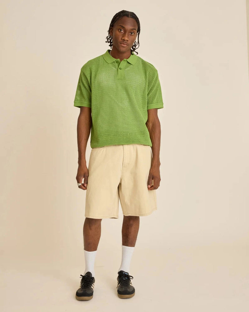 obey t-shirt Saratoga Mesh Polo Ss
