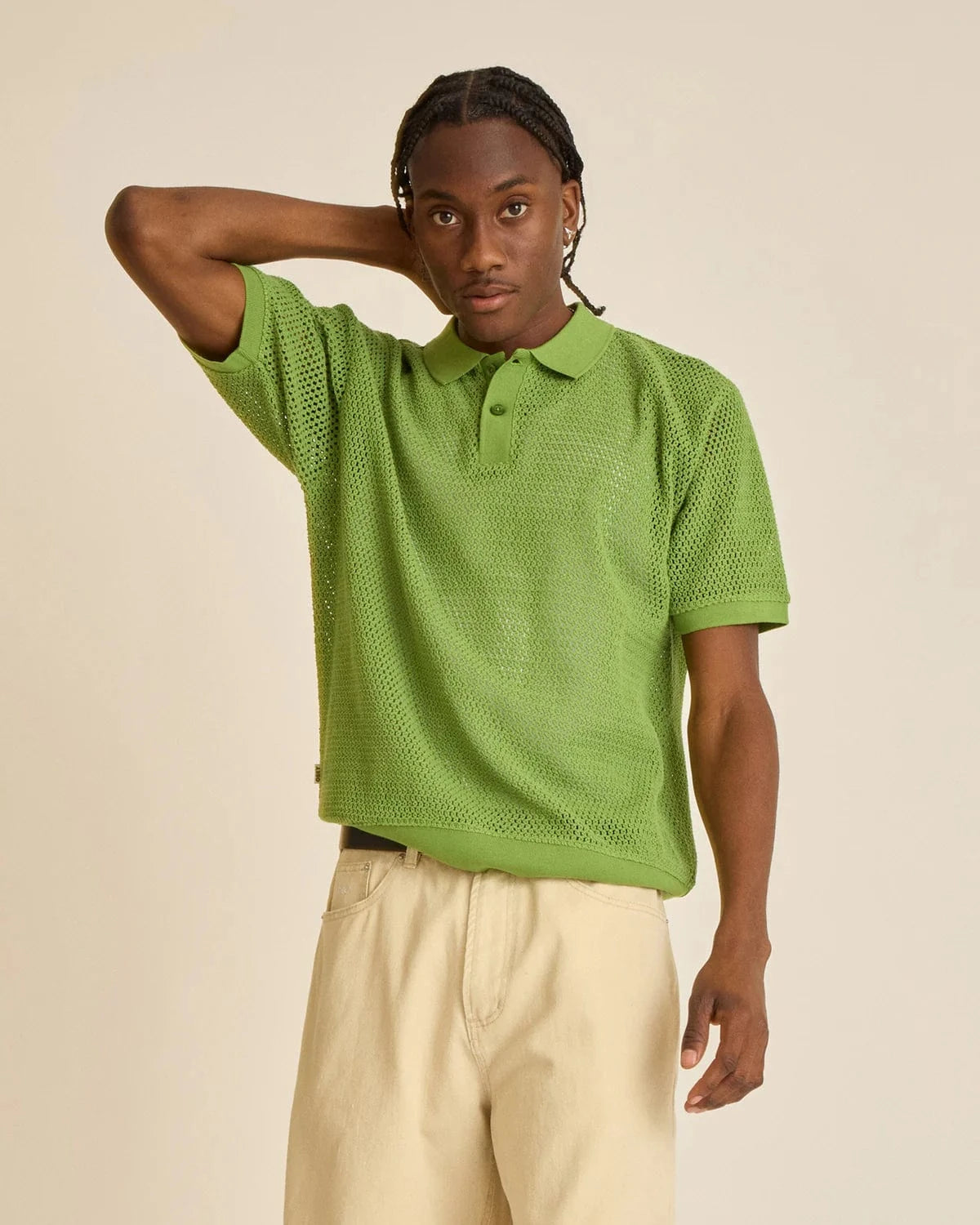 obey t-shirt Saratoga Mesh Polo Ss
