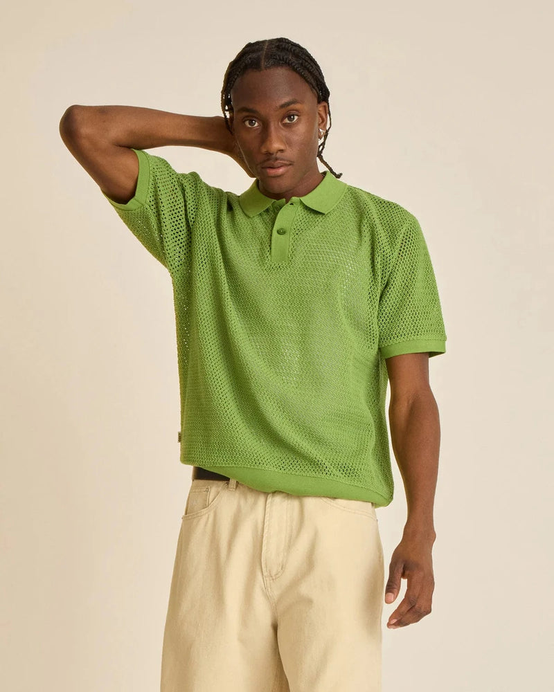 obey t-shirt Saratoga Mesh Polo Ss