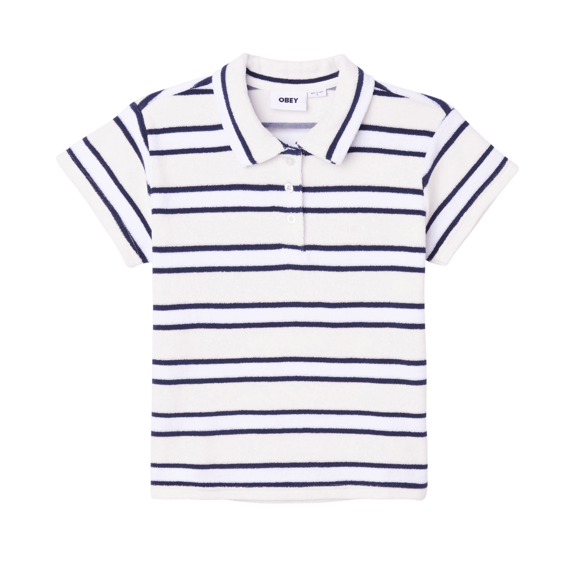 obey t-shirt Sol Stripe Polo Ss