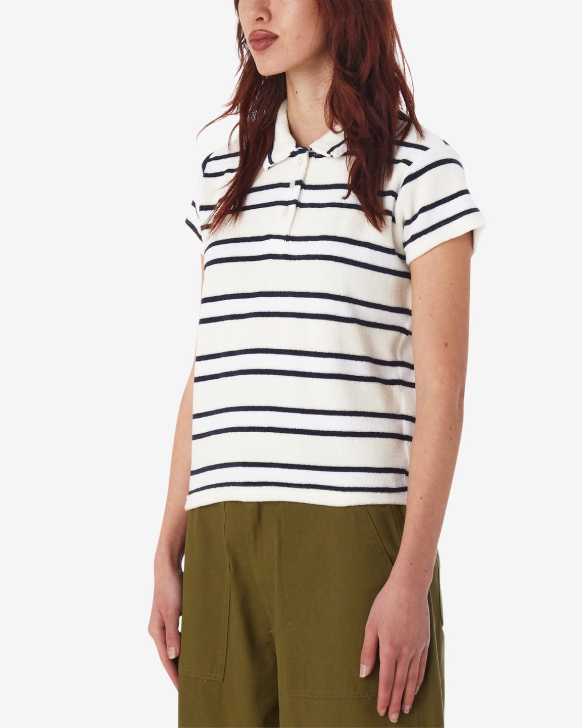 obey t-shirt Sol Stripe Polo Ss