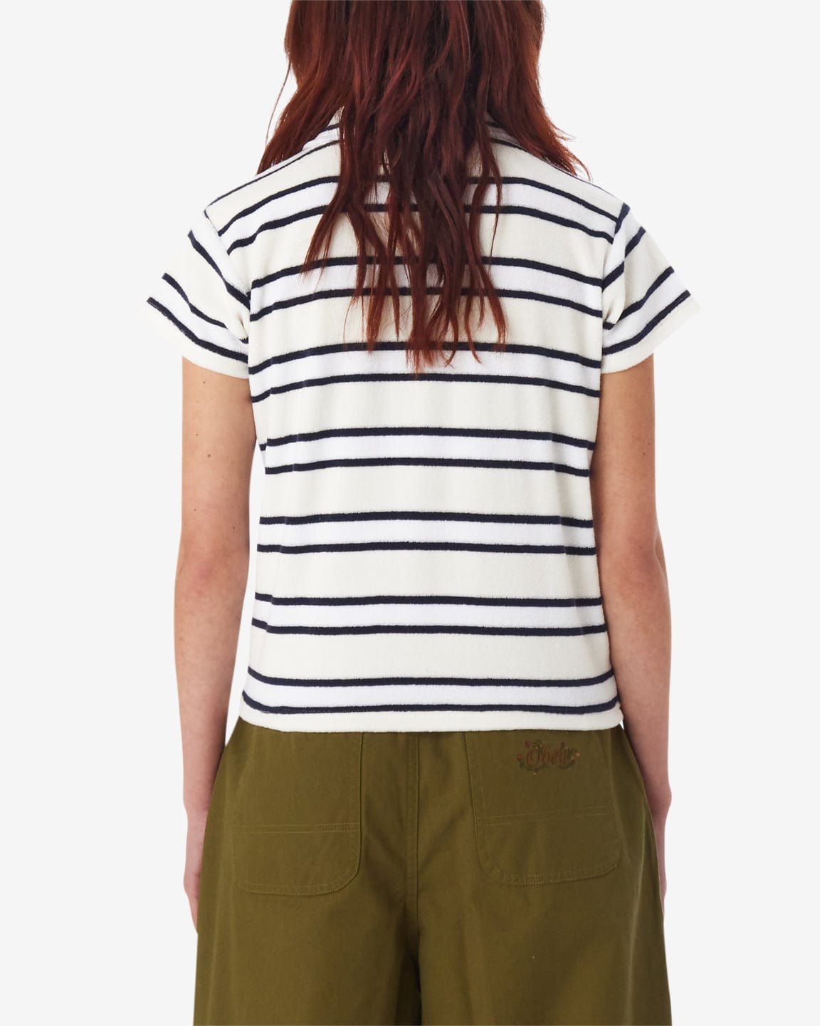 obey t-shirt Sol Stripe Polo Ss