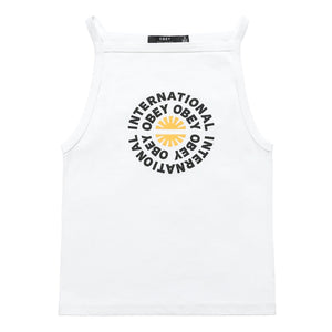 Supply & Demand 2 Ava Cropped Tank White