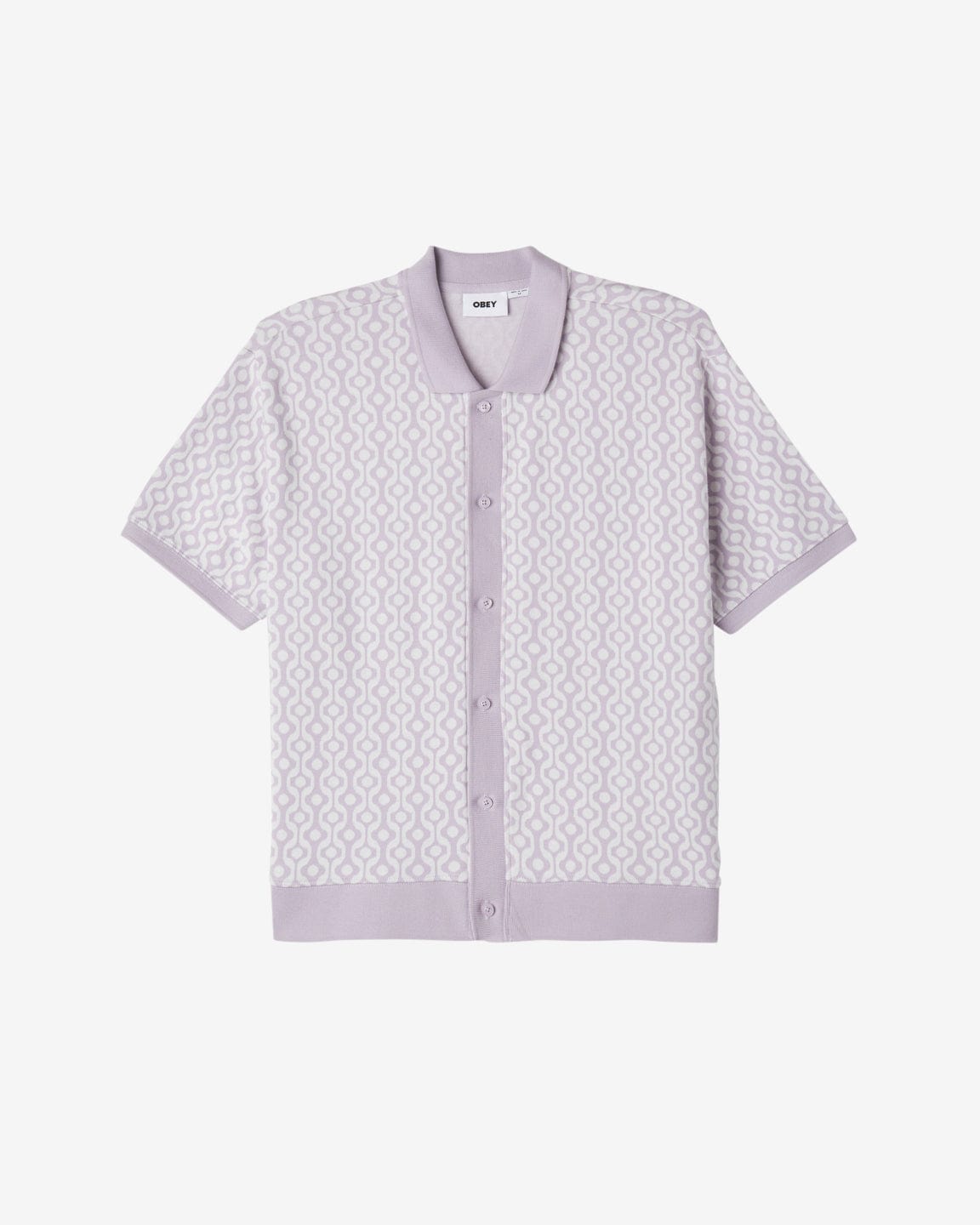 obey t-shirt Testament Button Front Polo Ss