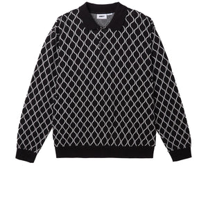 WINDMERE JAQUARD POLO LS