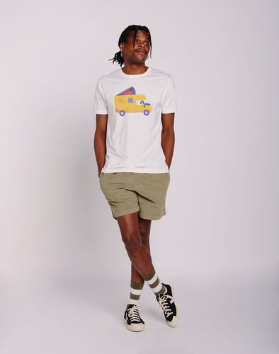 t-shirt olow VAN LIFE - OFF WHITE