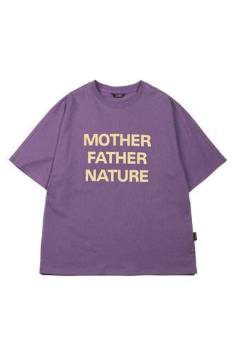 t-shirt tee library WHO I AM MOTHER FATHER NATURE KIMONO BOXY TEE