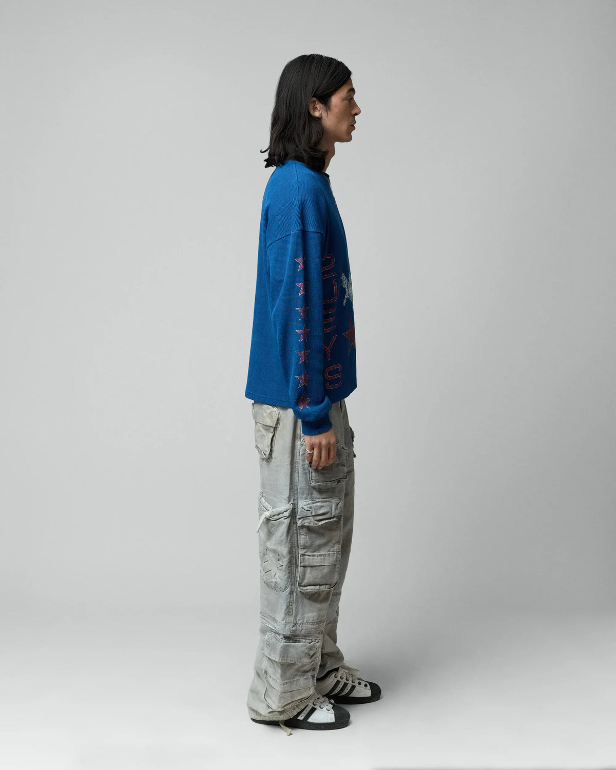 two jeys t-shirt Sterling Wafflle Long Sleeve