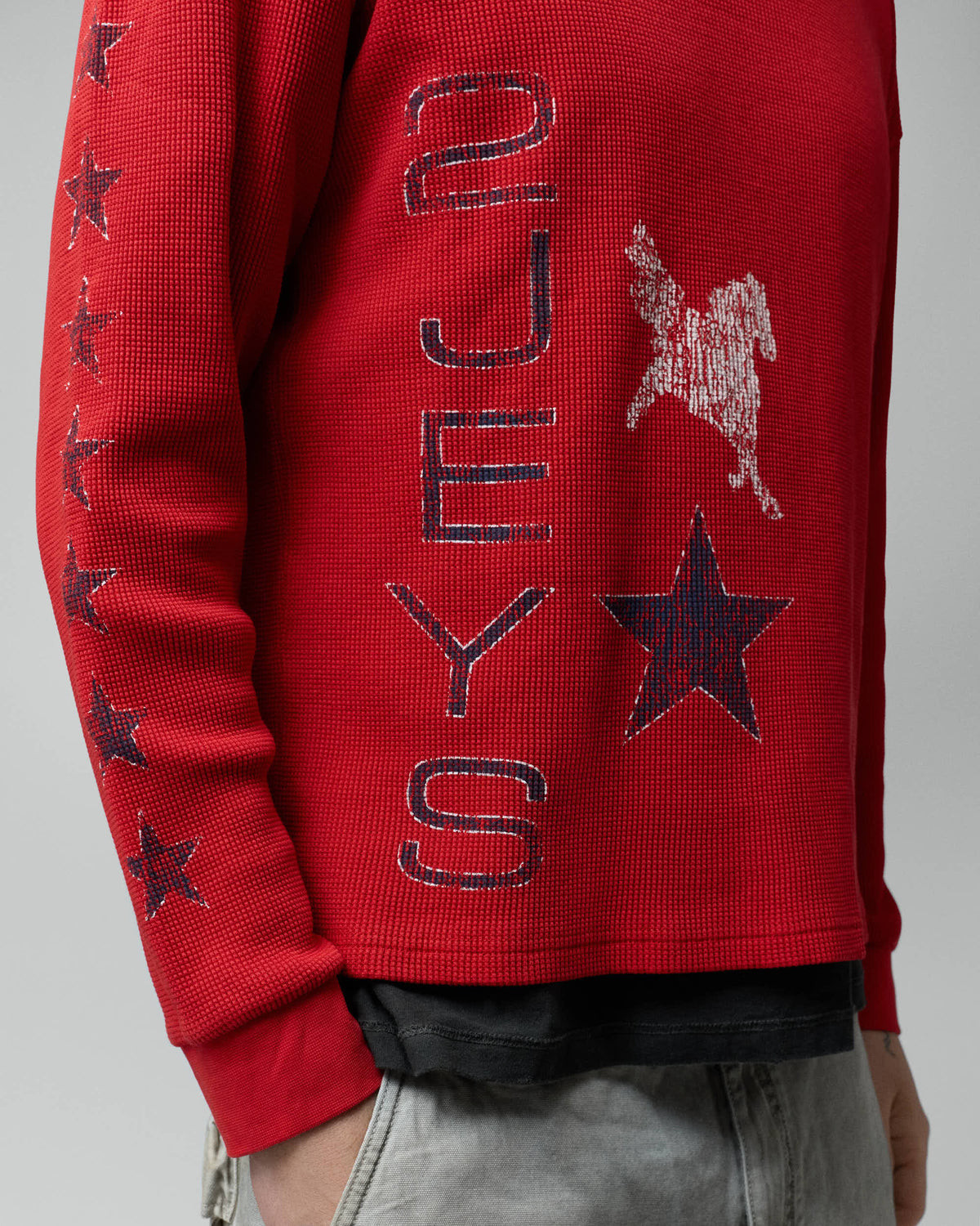 two jeys t-shirt Sterling Wafflle Long Sleeve