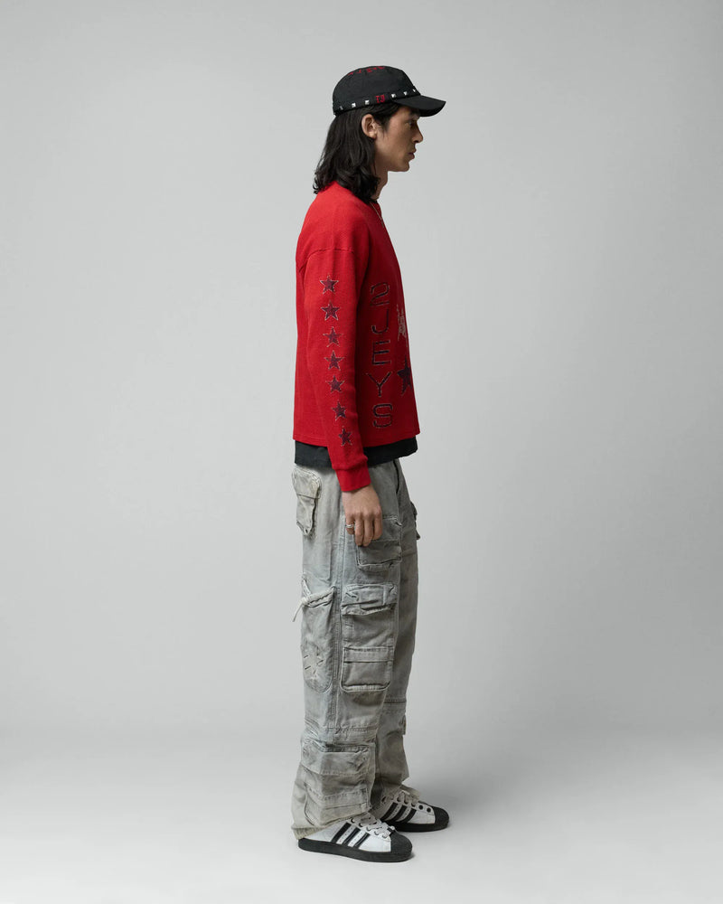 two jeys t-shirt Sterling Wafflle Long Sleeve