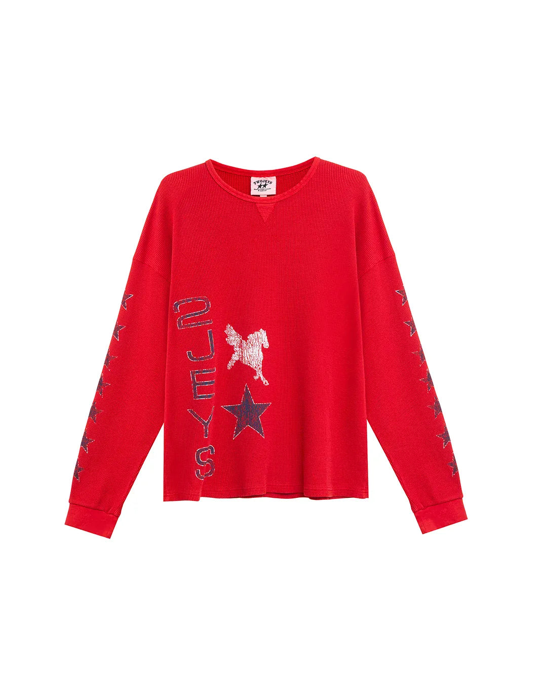two jeys t-shirt Sterling Wafflle Long Sleeve