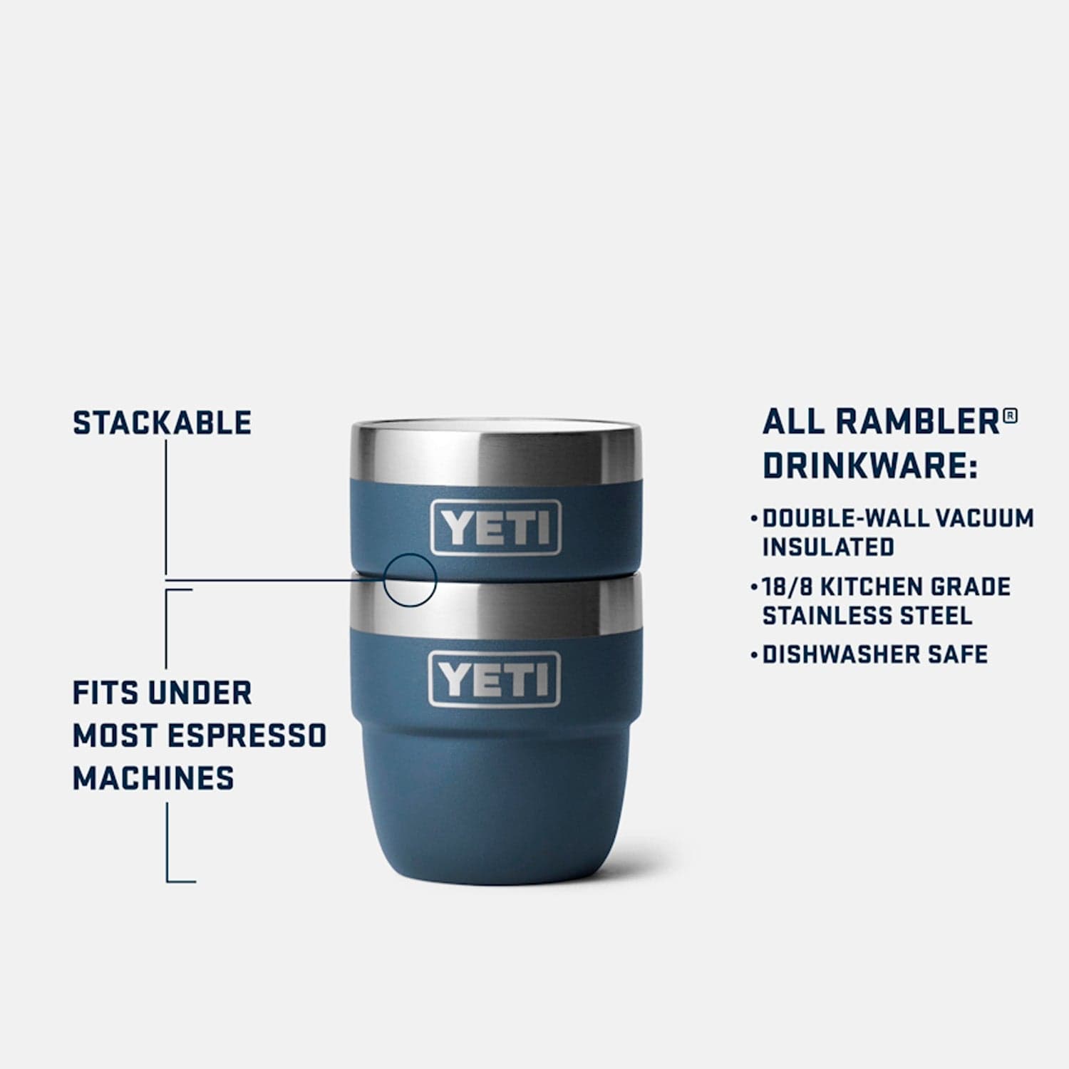 yeti tazze e bicchieri Espresso Cup 4oz 2 Pk