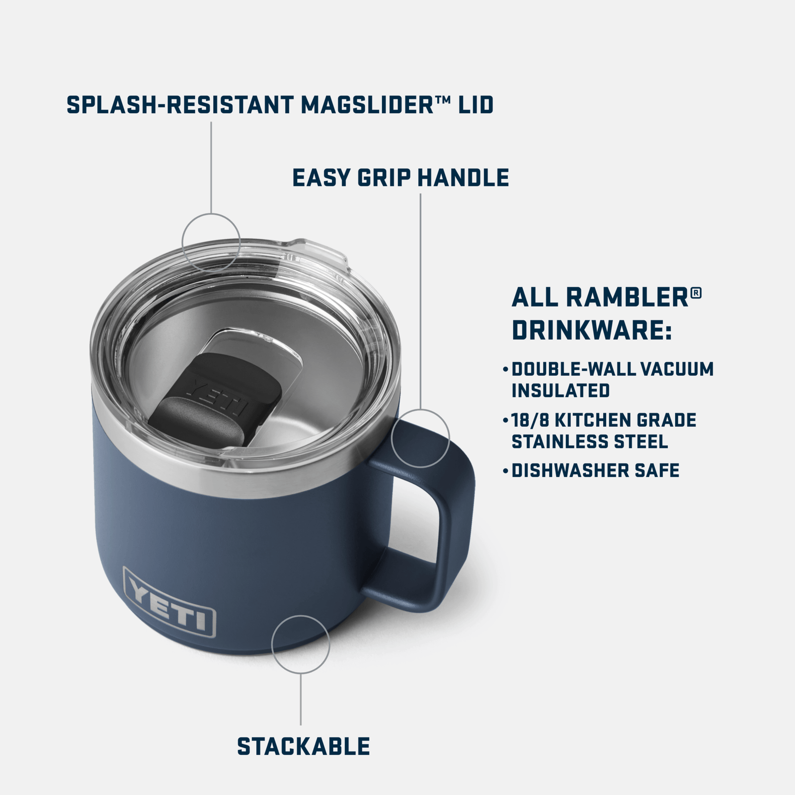 yeti tazze e bicchieri Rambler 14 Oz Mug 2 0