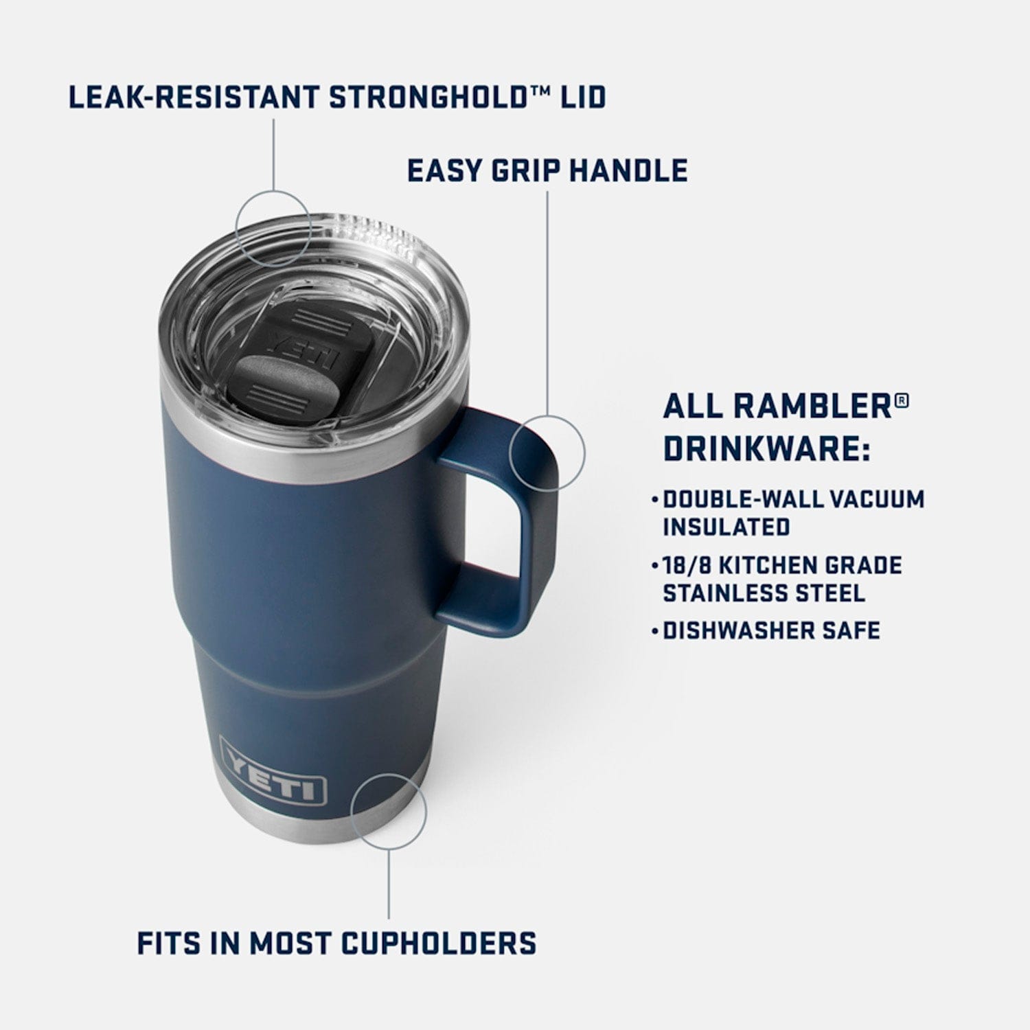 yeti tazze e bicchieri Rambler 20 Oz Travel Mug