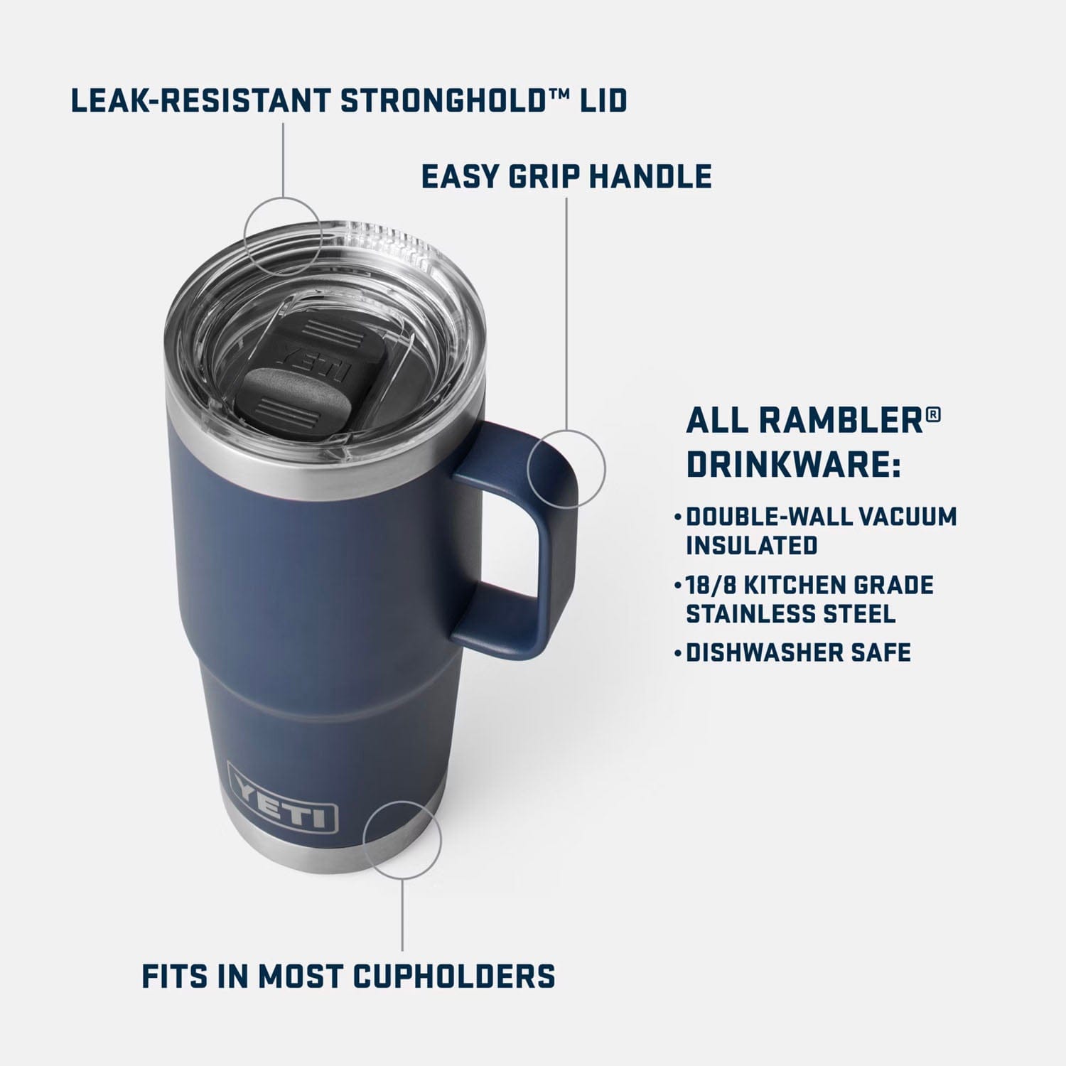 yeti tazze e bicchieri Rambler 20 Oz Travel Mug