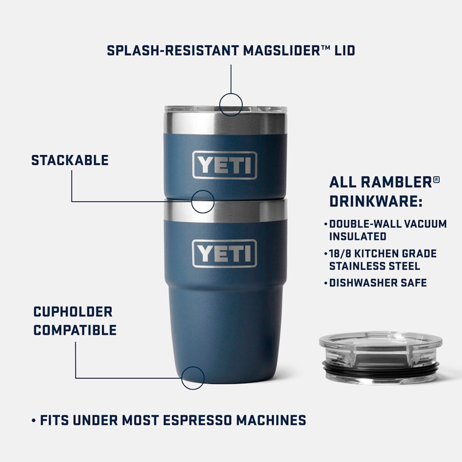 yeti tazze e bicchieri Rambler 8 Oz Stackable Cup