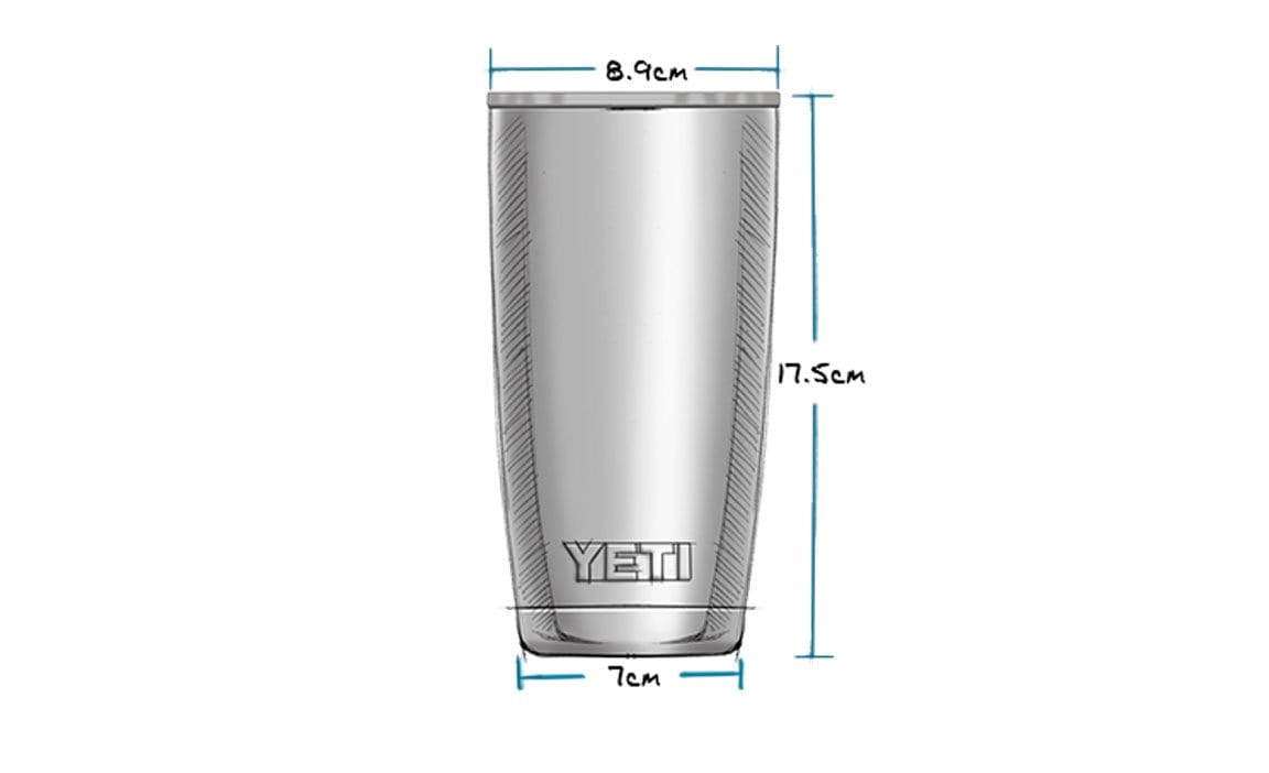 yeti tazze e bicchieri Rambler Tumbler  20 Oz White