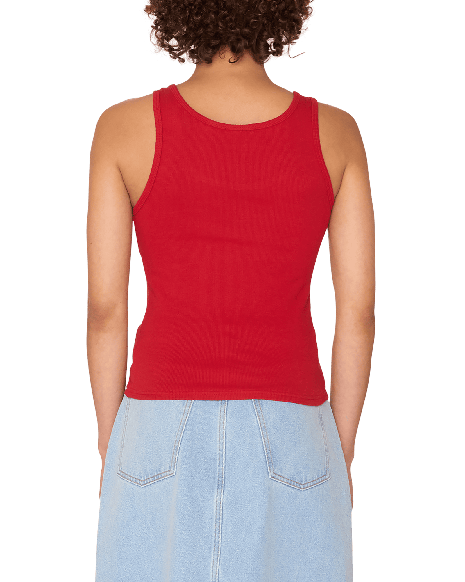 obey tops Ribbon Rib Tank