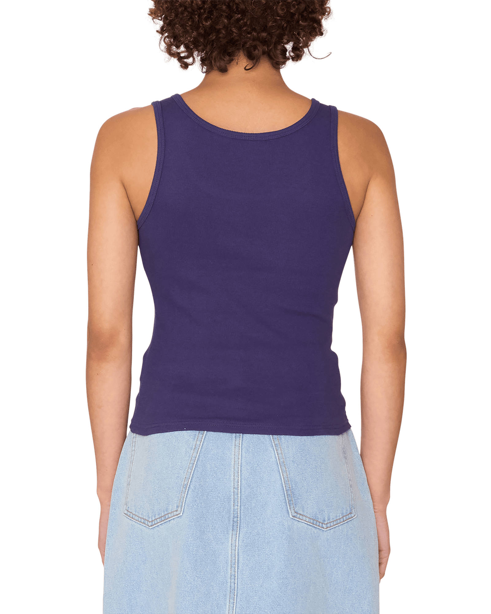obey tops Ribbon Rib Tank