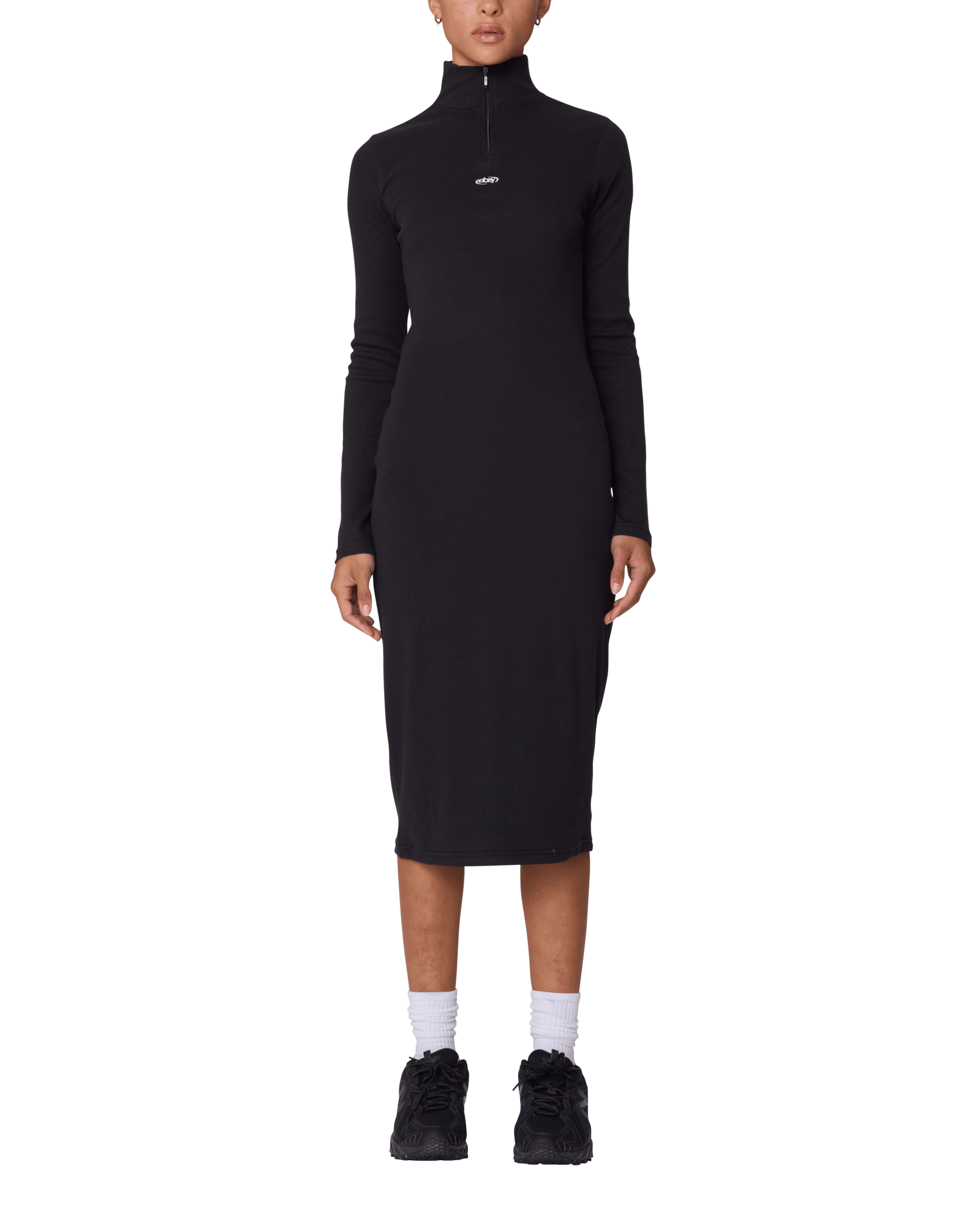 obey vestiti Malina Mock Neck Dress